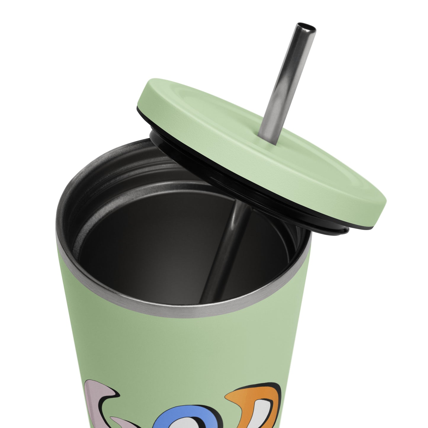 God is Good (Two Flowers) - Metal Tumbler