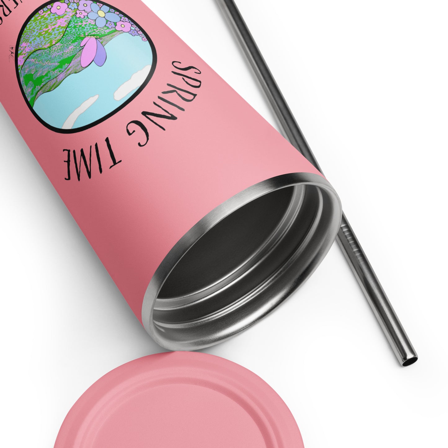 Spring Time Flowers - Metal Tumbler