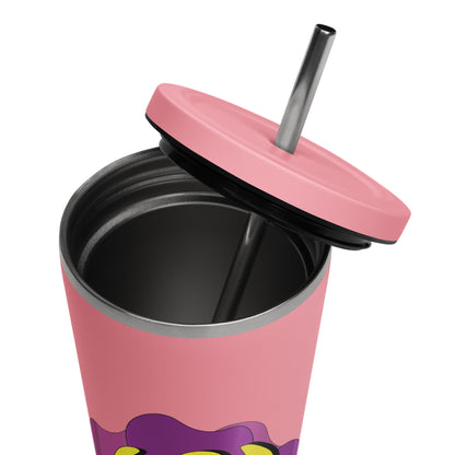 God is Good (Flower) - Metal Tumbler