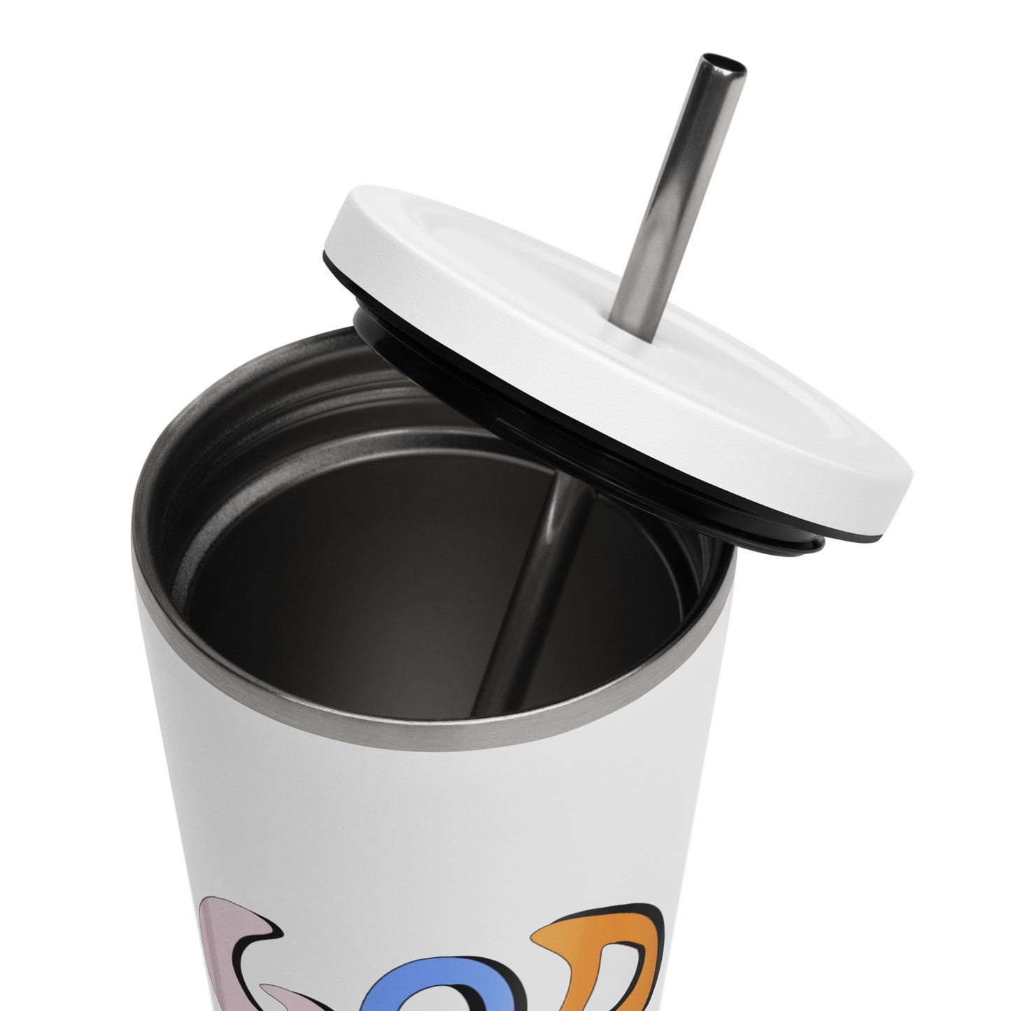God is Good (Two Flowers) - Metal Tumbler
