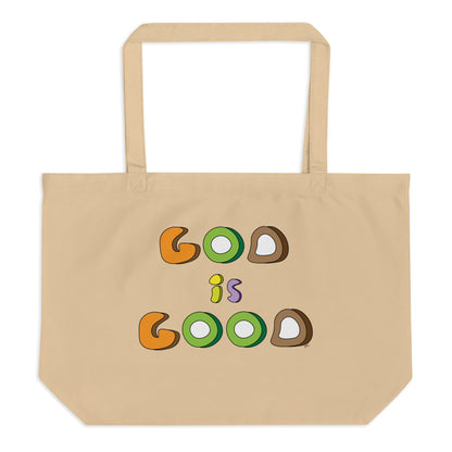 God is Good - Brown Tote Bag