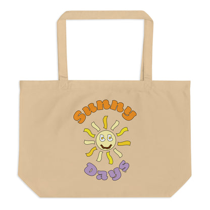 Retro Sunny Days - Brown Tote Bag