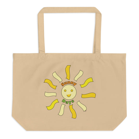 Cute Sunny Days - Brown Tote Bag