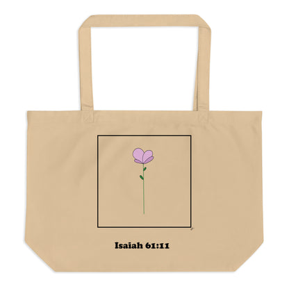 Isaiah 61:11 - Brown Tote Bag