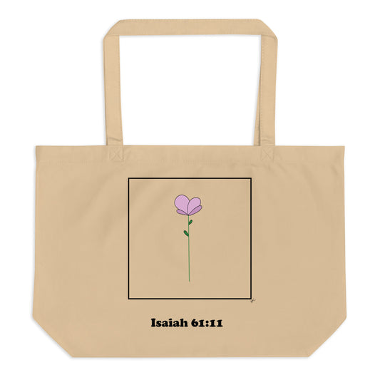 Isaiah 61:11 - Brown Tote Bag