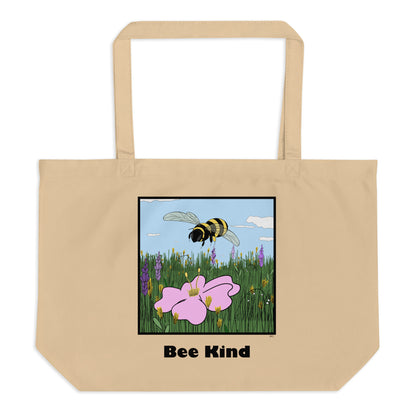 Bee Kind - Brown Tote Bag