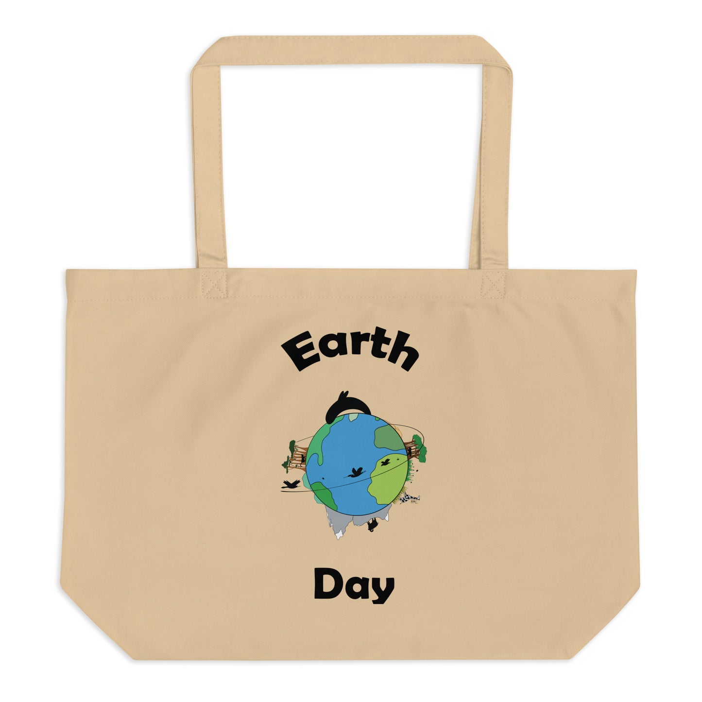 Earth Day - Brown Tote Bag