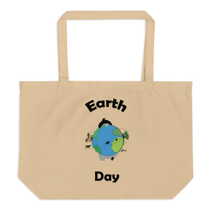 Earth Day - Brown Tote Bag