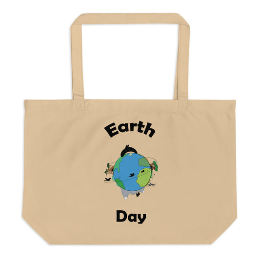 Earth Day - Brown Tote Bag