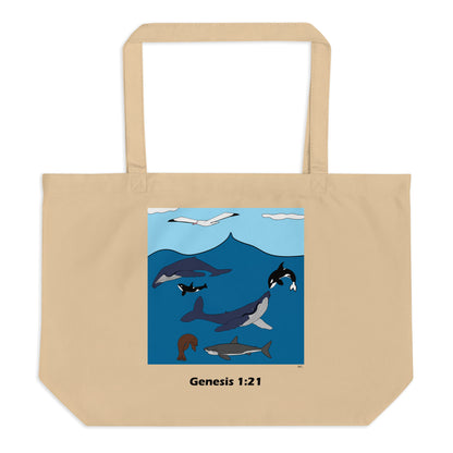 Creatures & Birds - Brown Tote Bag