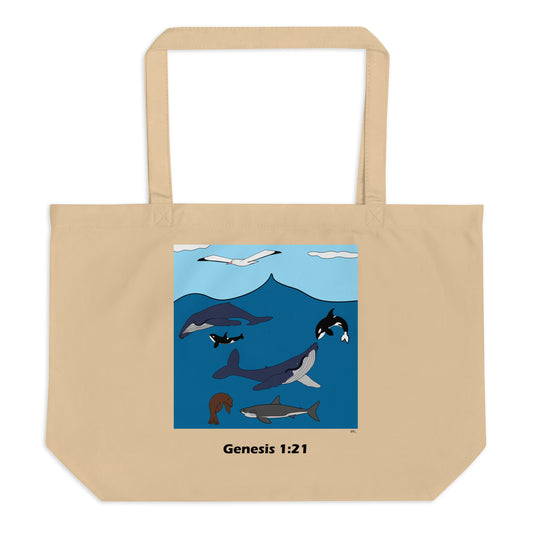 Creatures & Birds - Brown Tote Bag