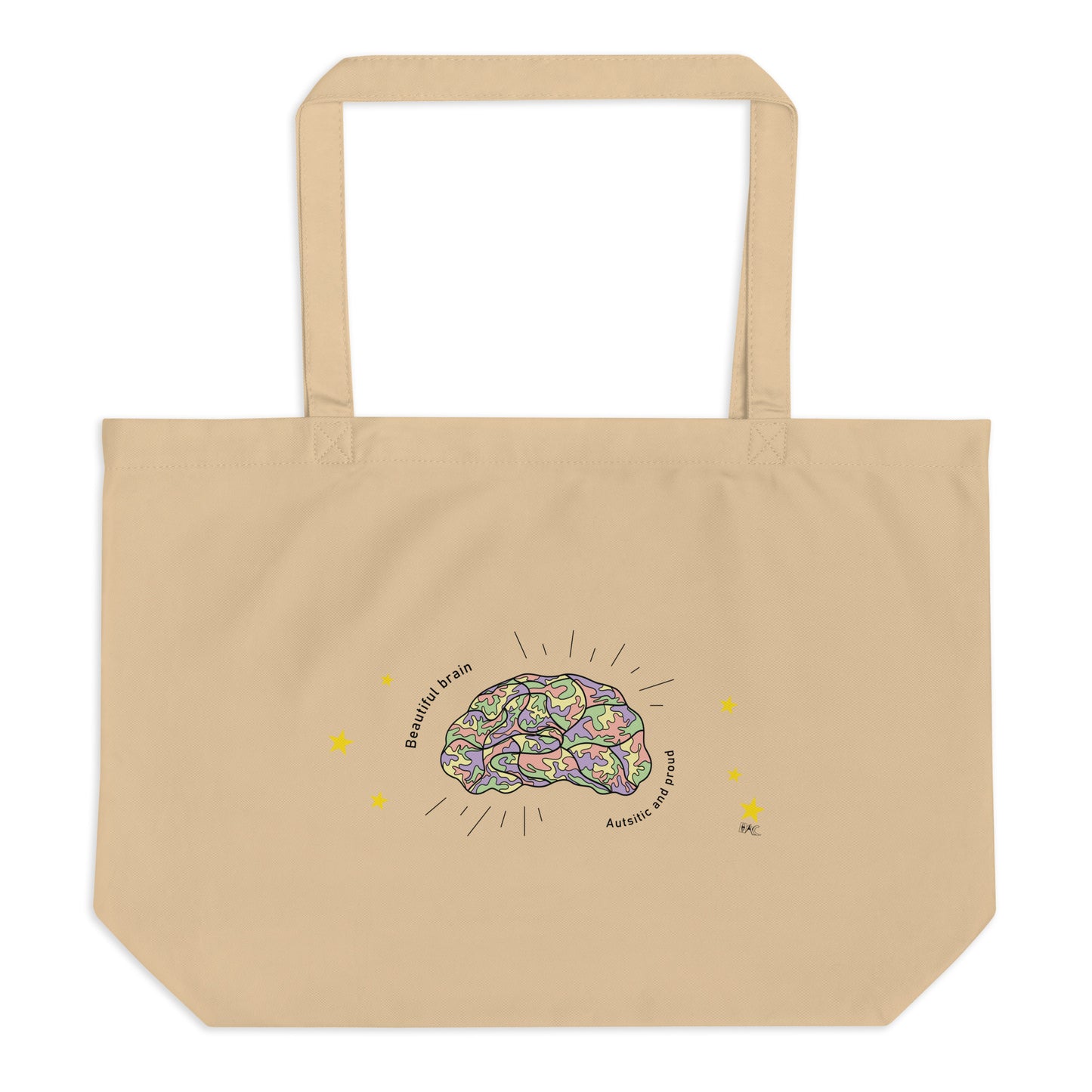 Autistic & Proud - Brown Tote Bag