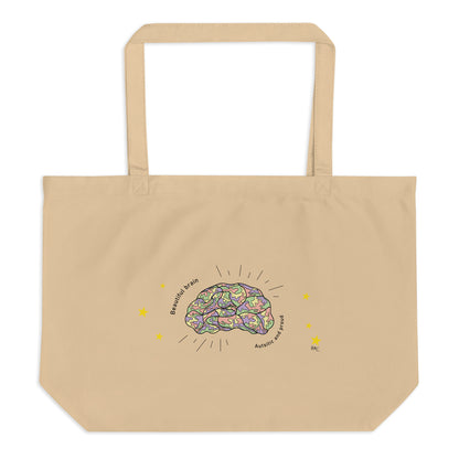 Autistic & Proud - Brown Tote Bag