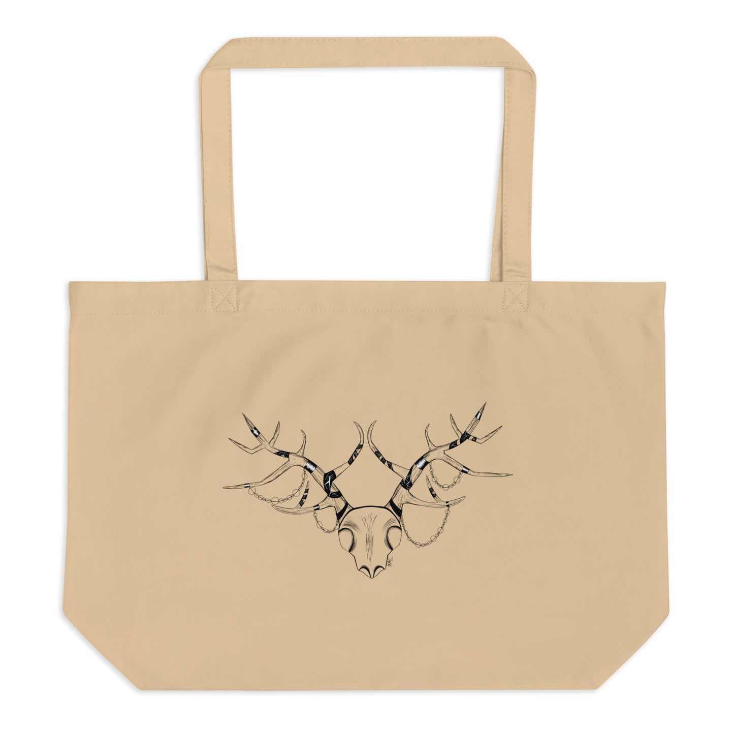 Extravagant Deer Skull - Brown Tote Bag