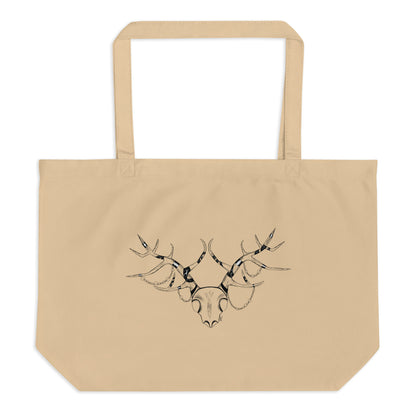 Extravagant Deer Skull - Brown Tote Bag