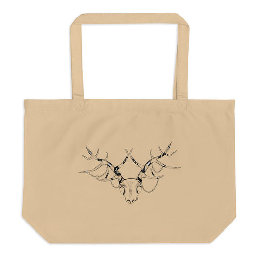 Extravagant Deer Skull - Brown Tote Bag