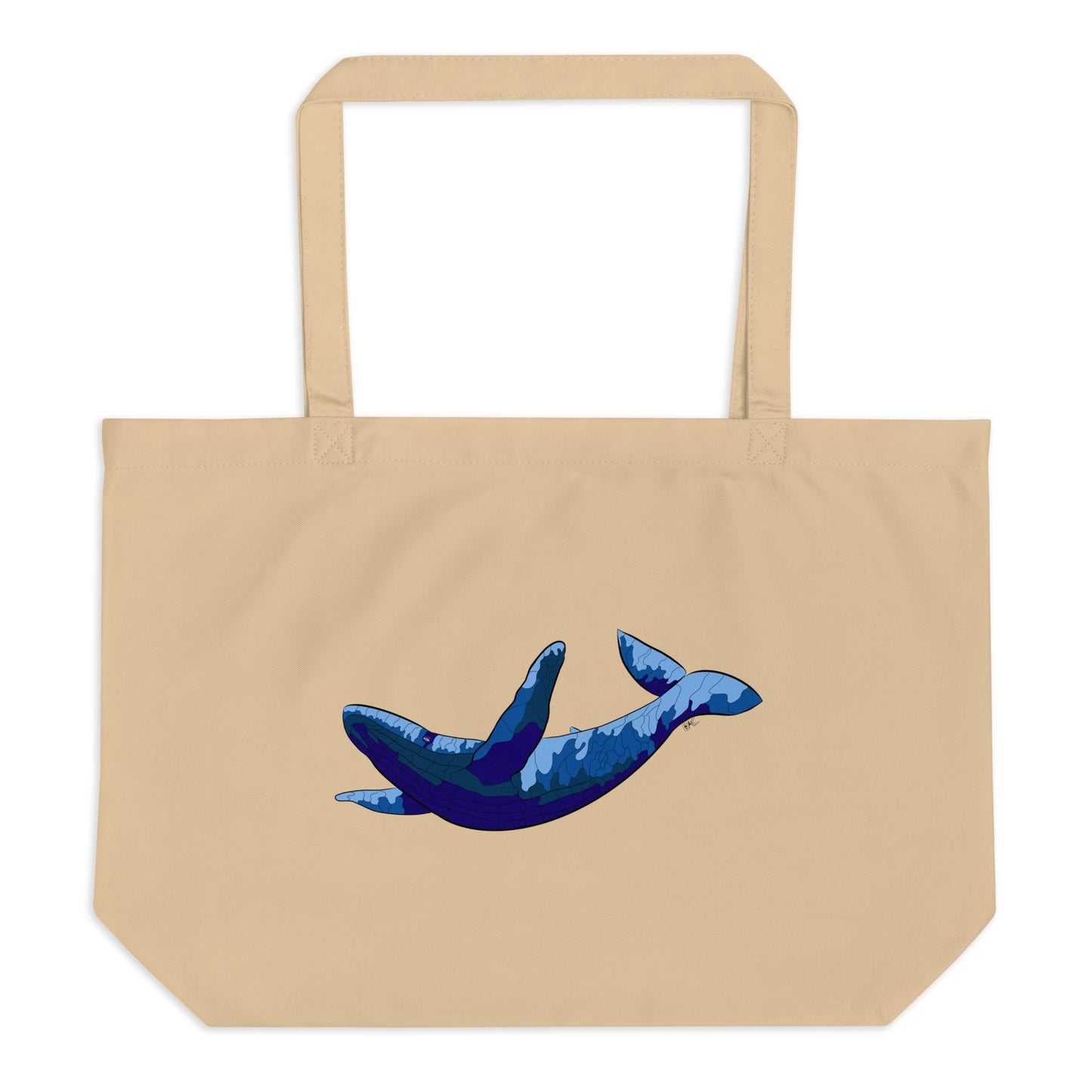 Blue Blotch Humpback Whale - Brown Tote Bag