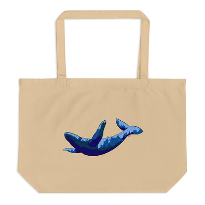 Blue Blotch Humpback Whale - Brown Tote Bag