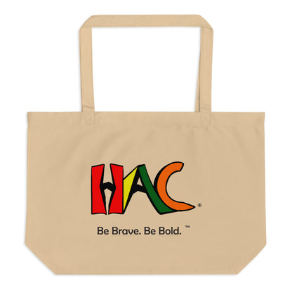 HAC Logo With Tagline - Brown Tote Bag