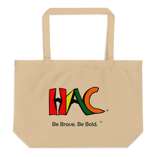 HAC Logo With Tagline - Brown Tote Bag