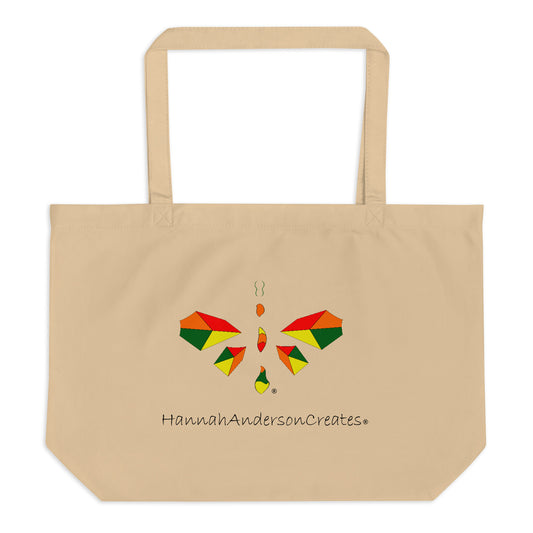 HAC Butterfly Logo With Tagline - Brown Tote Bag