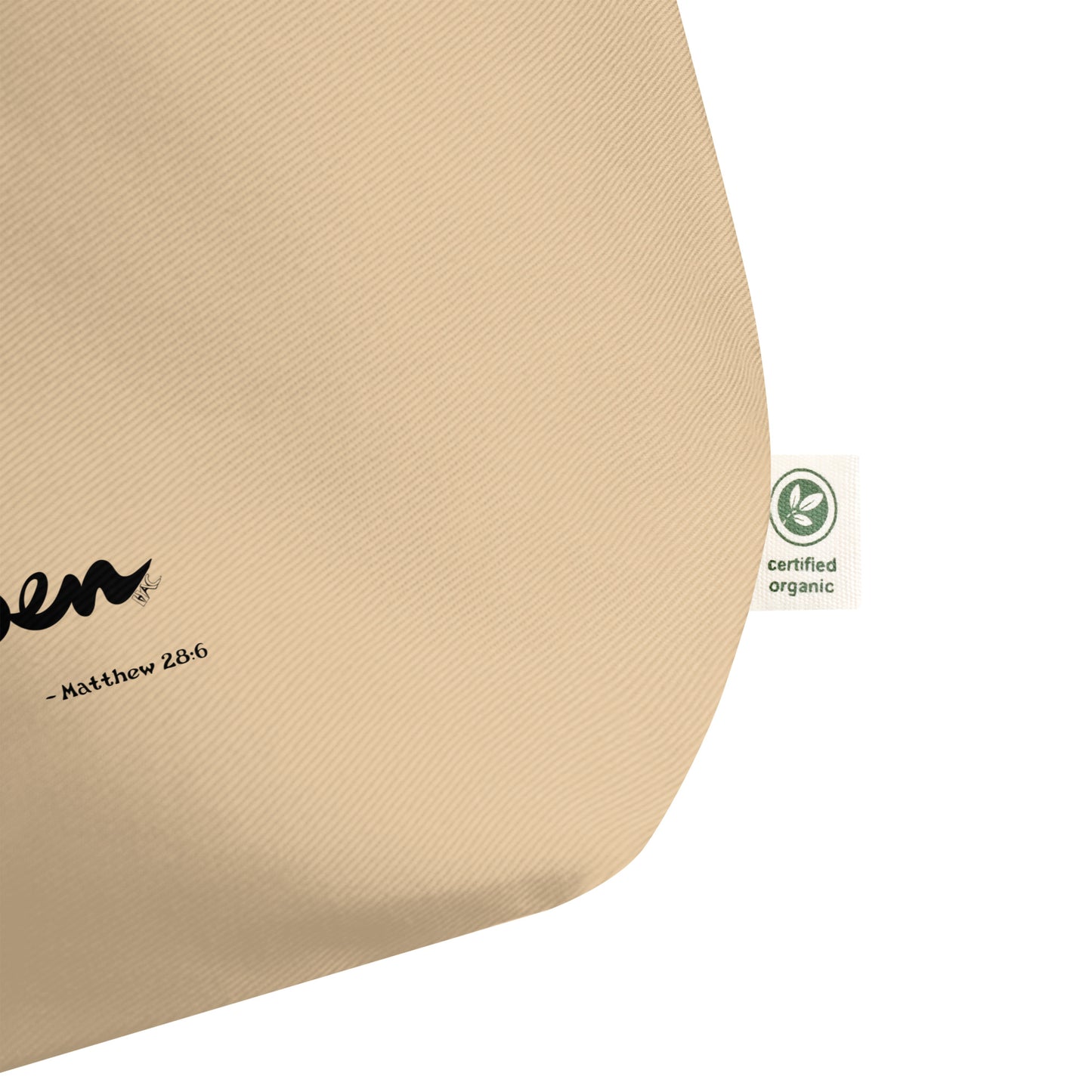 He is Risen (Plain Lettering) - Brown Tote Bag