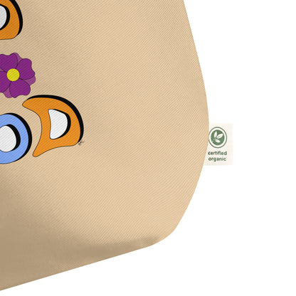 God is Good (Two Flowers) - Brown Tote Bag