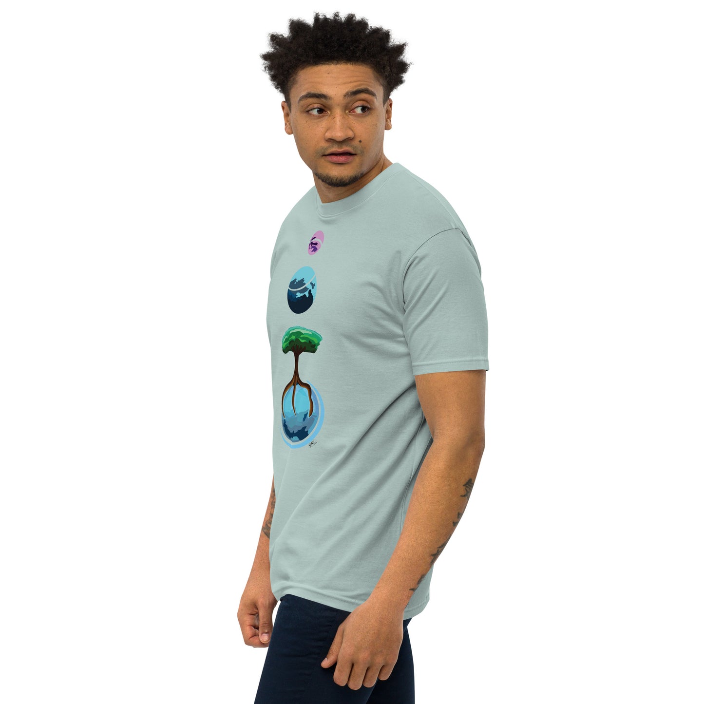 Three Vector Planets - Men's T-Shirt