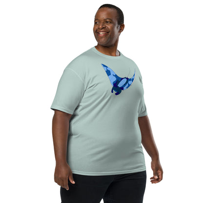 Blue Blotch Manta Ray - Men's T-Shirt