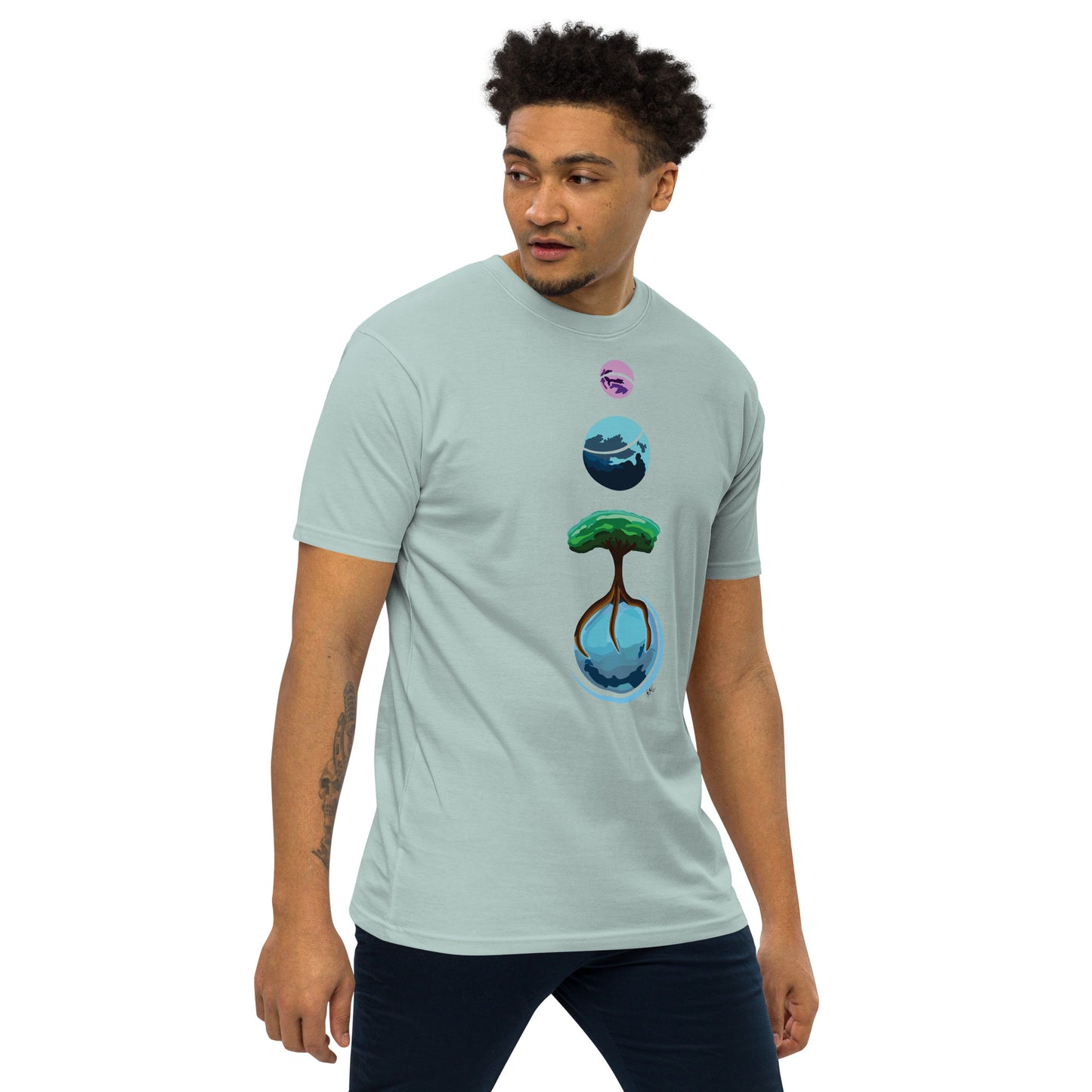 Three Vector Planets - Men's T-Shirt