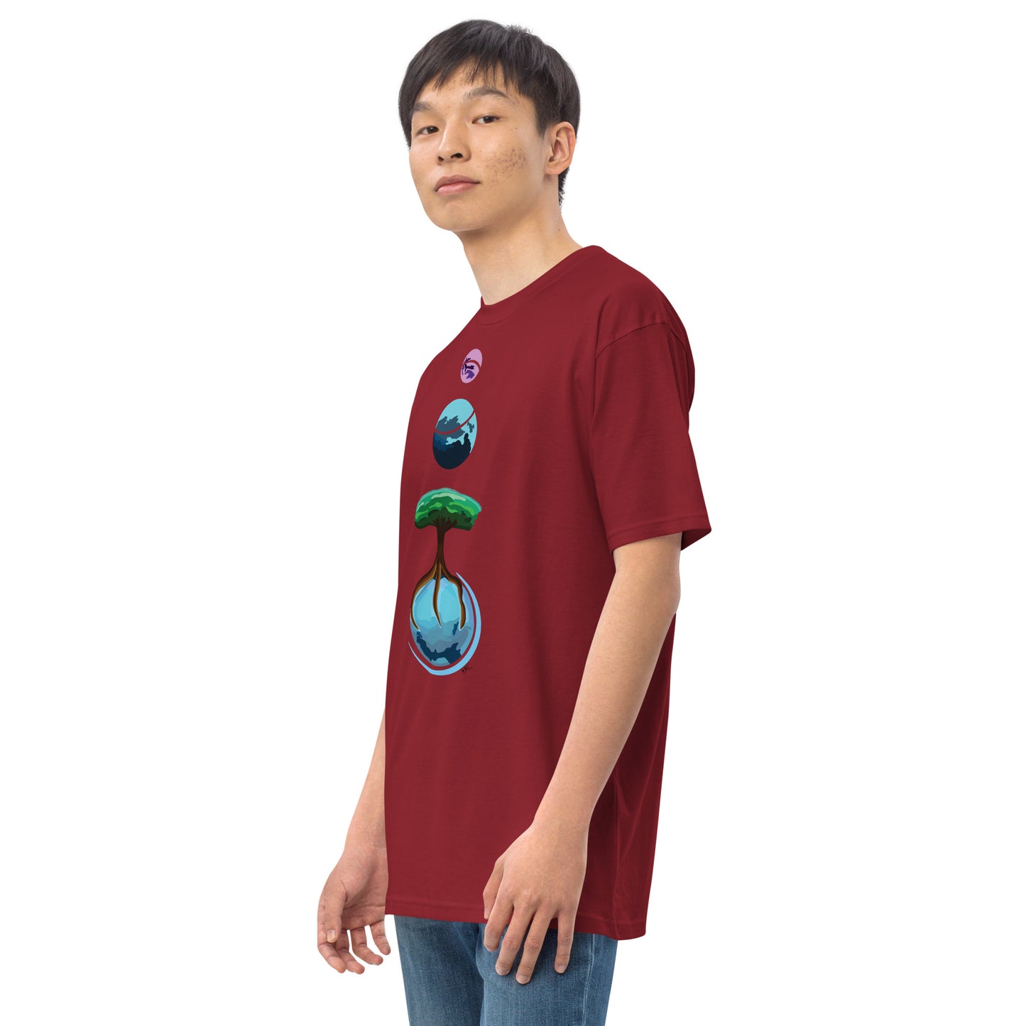 Three Vector Planets - Men's T-Shirt