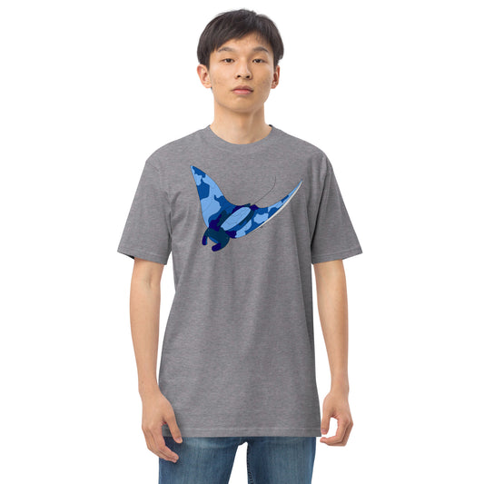 Blue Blotch Manta Ray - Men's T-Shirt