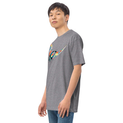 Turquoise Sunset Manta Ray - Men's T-Shirt