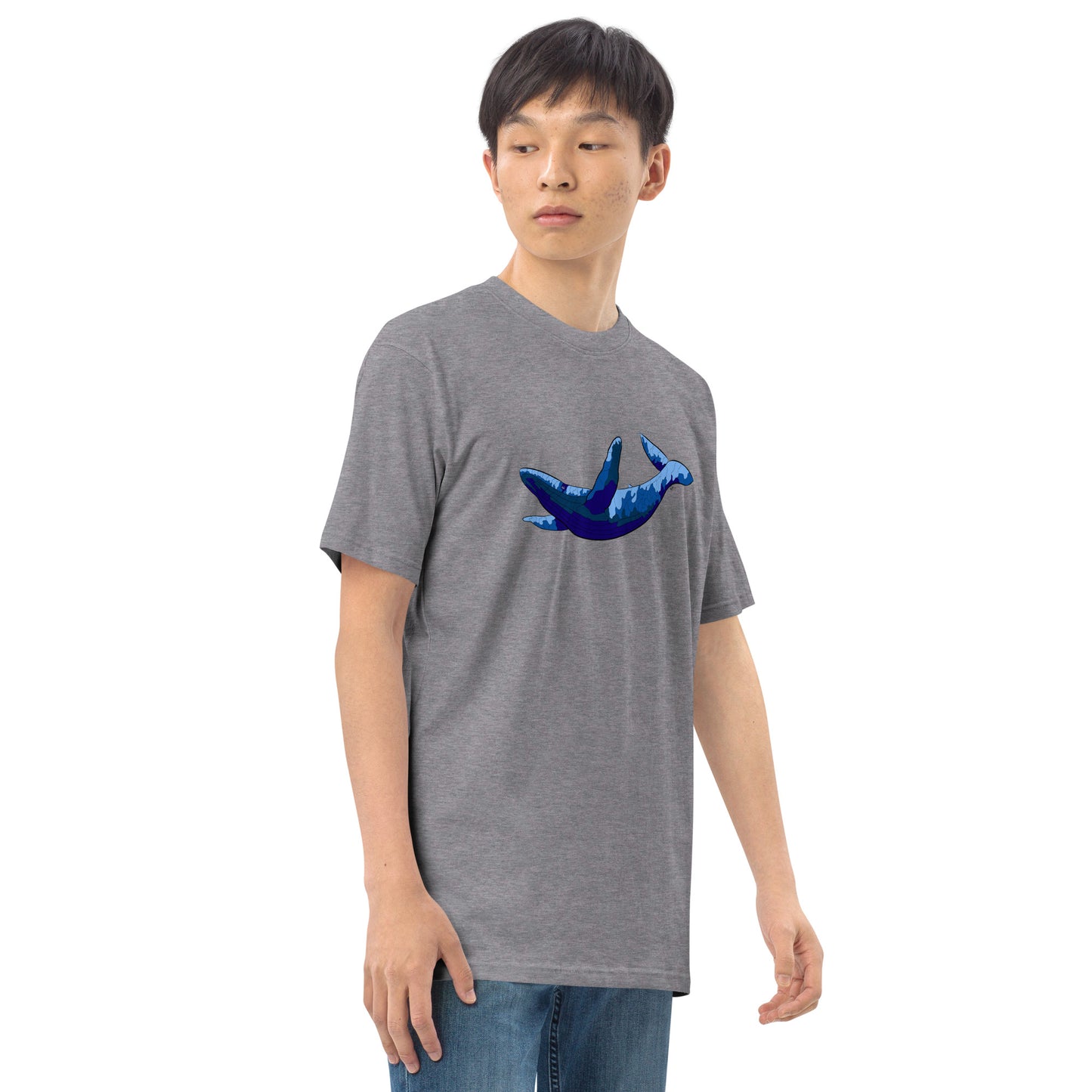 Blue Blotch Humpback Whale - Men's T-Shirt