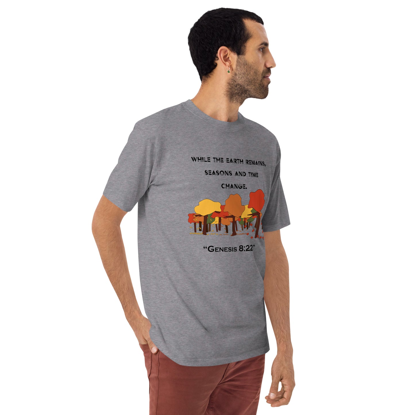 Genesis 8:22 Fall - Men's T-Shirt