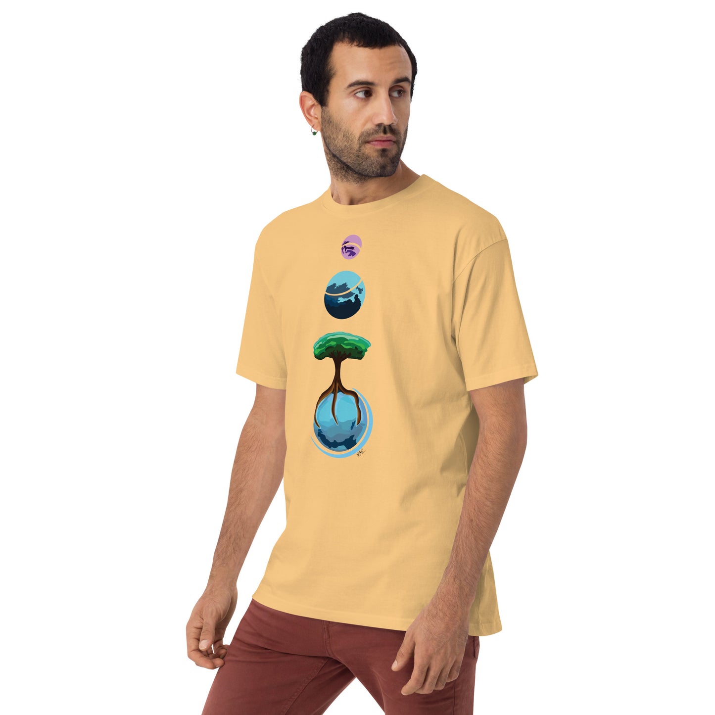 Three Vector Planets - Men's T-Shirt