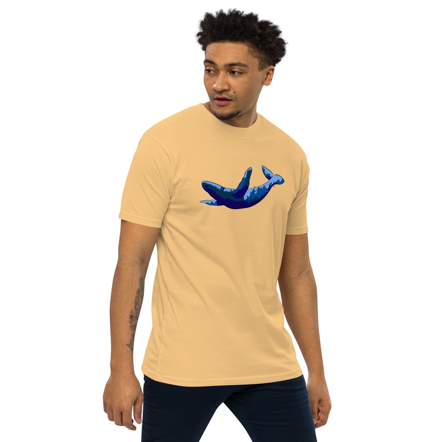 Blue Blotch Humpback Whale - Men's T-Shirt