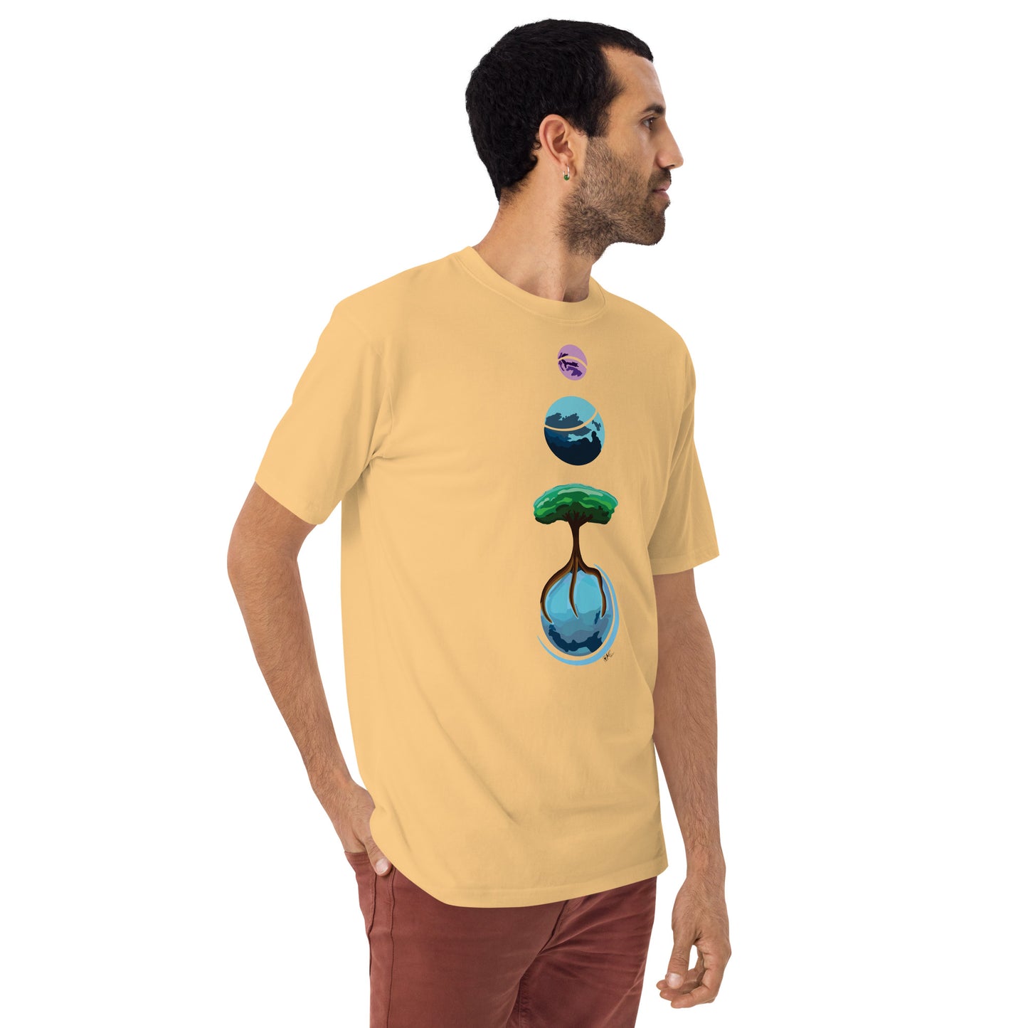 Three Vector Planets - Men's T-Shirt