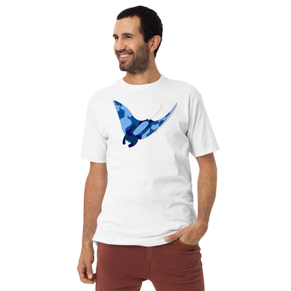 Blue Blotch Manta Ray - Men's T-Shirt