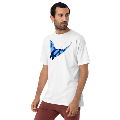 Blue Blotch Manta Ray - Men's T-Shirt