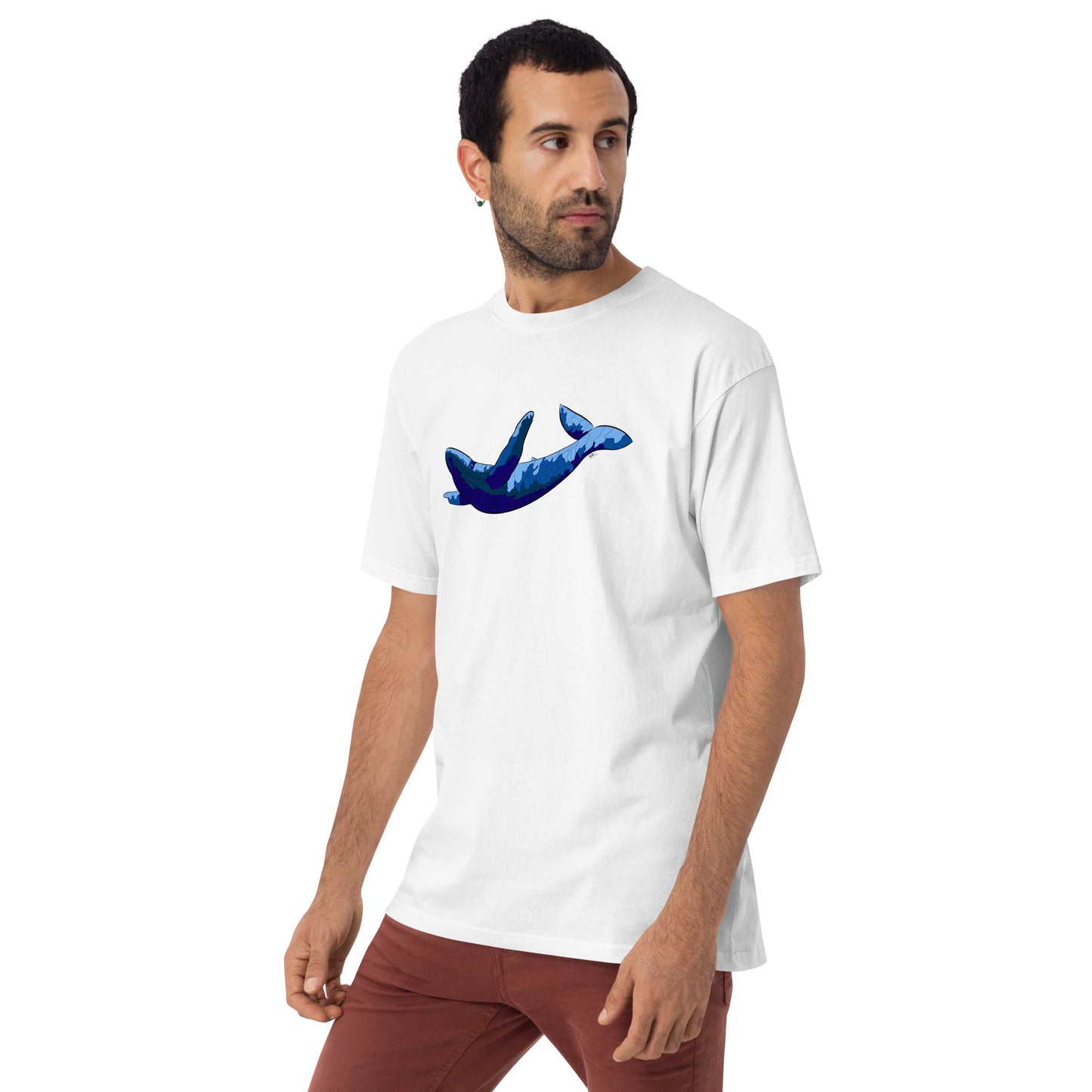 Blue Blotch Humpback Whale - Men's T-Shirt