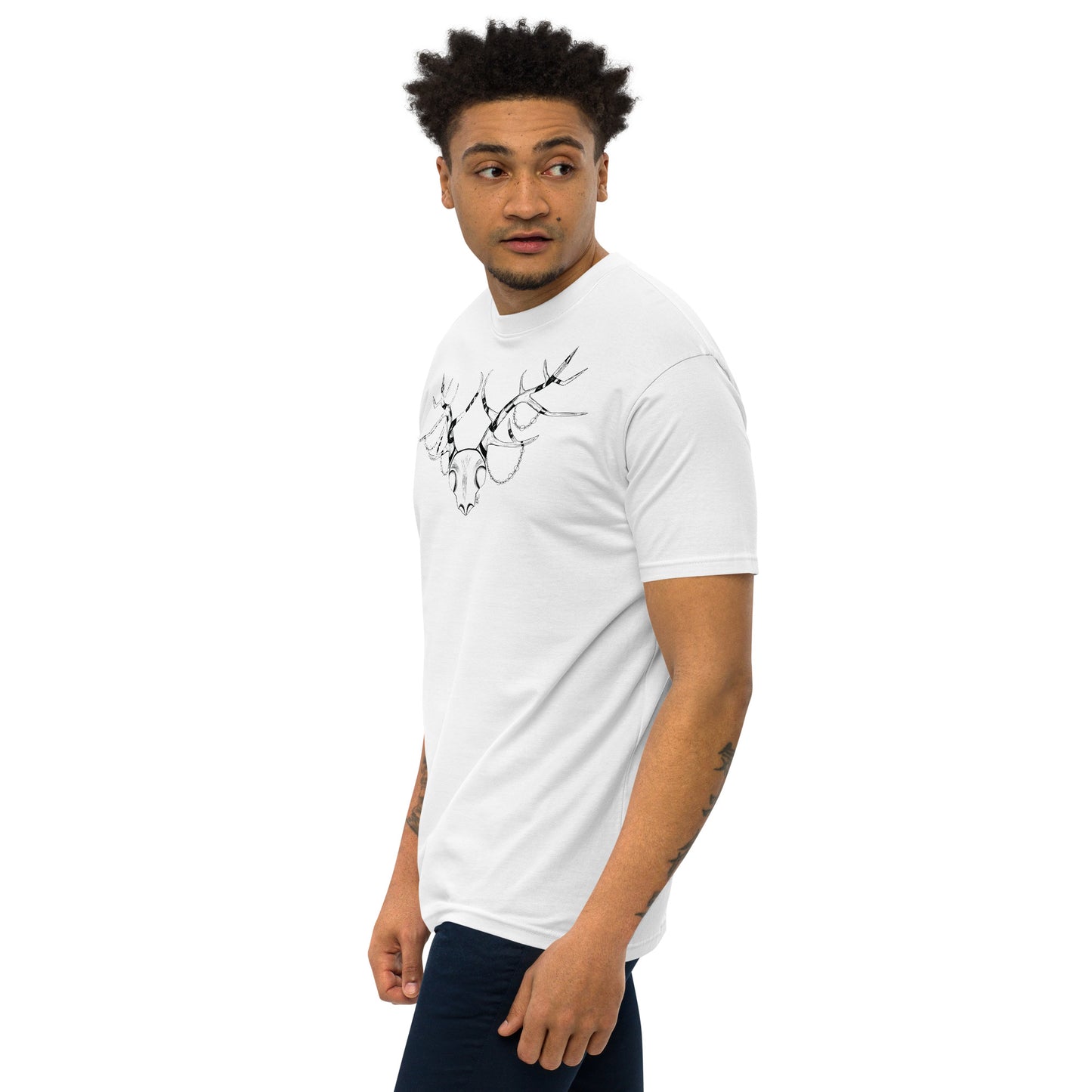 Extravagant Deer Skull - Men's T-Shirt