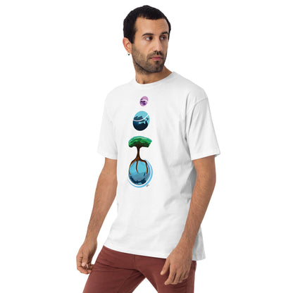Three Vector Planets - Men's T-Shirt