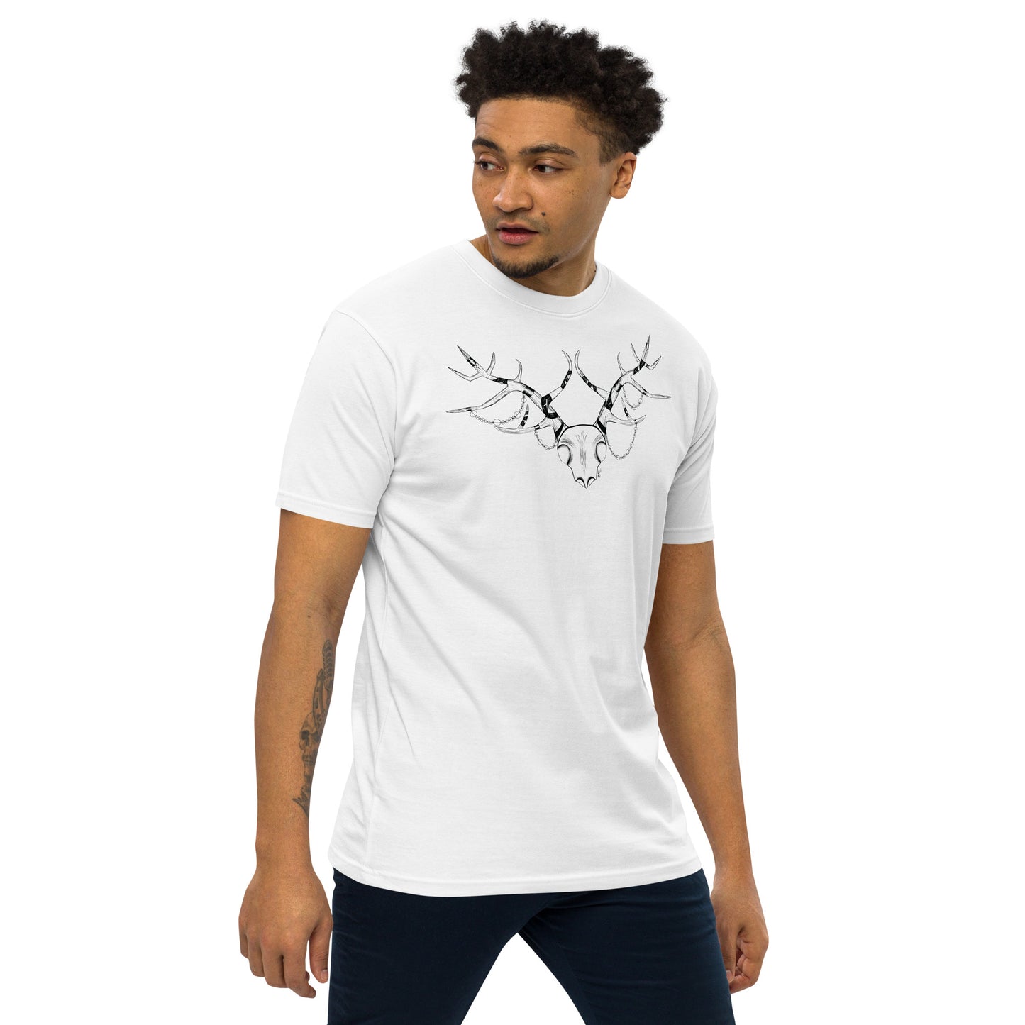 Extravagant Deer Skull - Men's T-Shirt