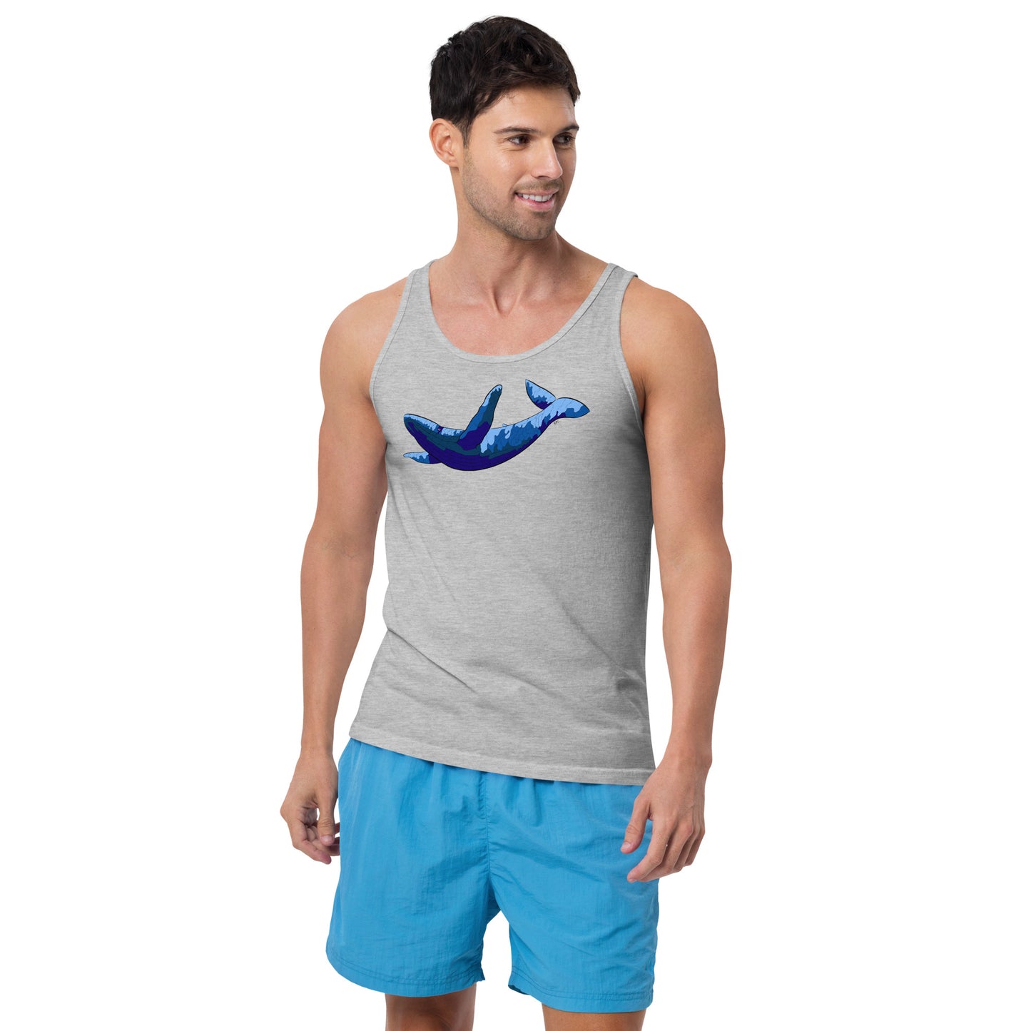 Blue Blotch Humpback Whale - Men's Tank Top