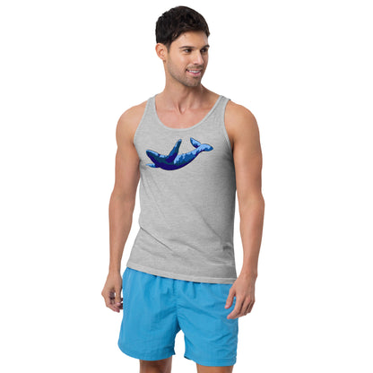 Blue Blotch Humpback Whale - Men's Tank Top