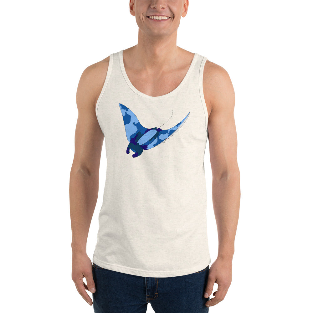 Blue Blotch Manta Ray - Men's Tank Top