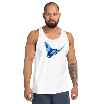 Blue Blotch Manta Ray - Men's Tank Top