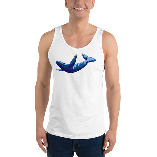 Blue Blotch Humpback Whale - Men's Tank Top