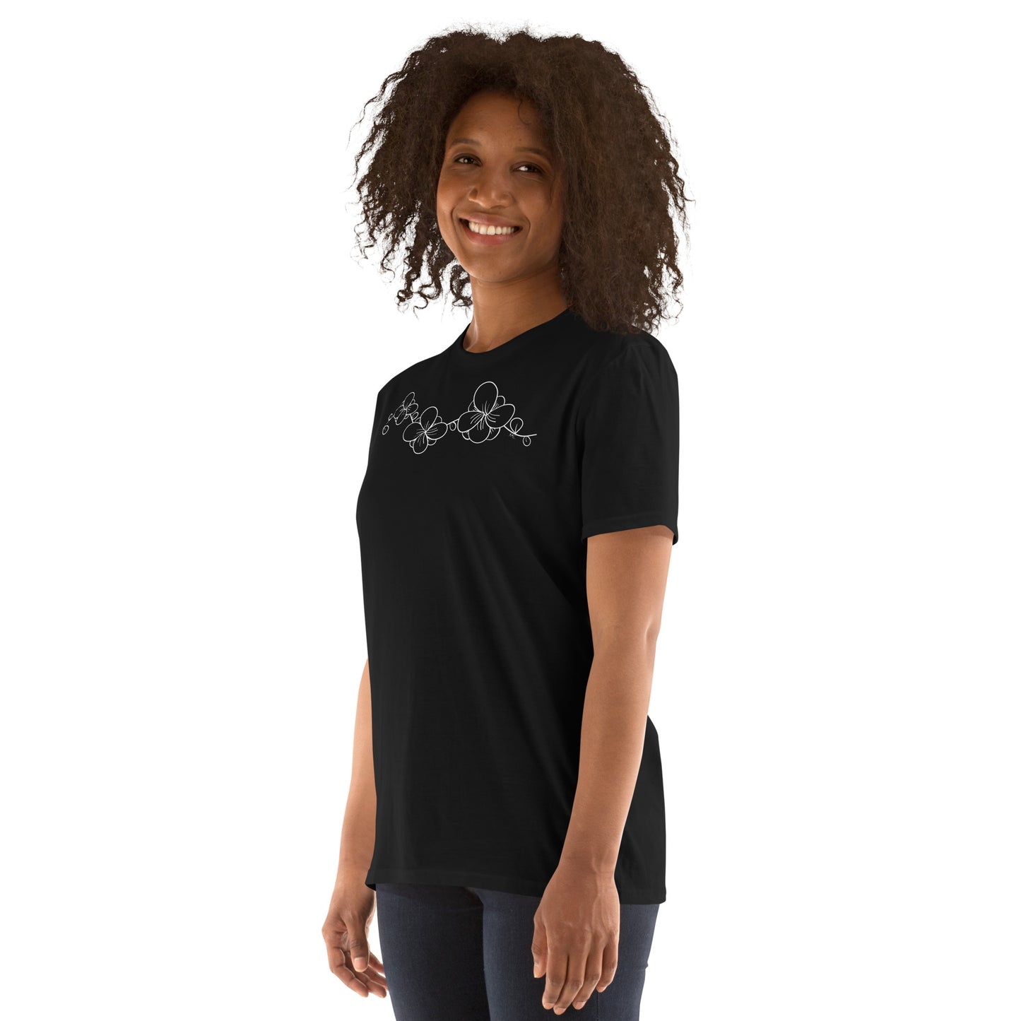 White Flower Lace - Women's T-Shirt